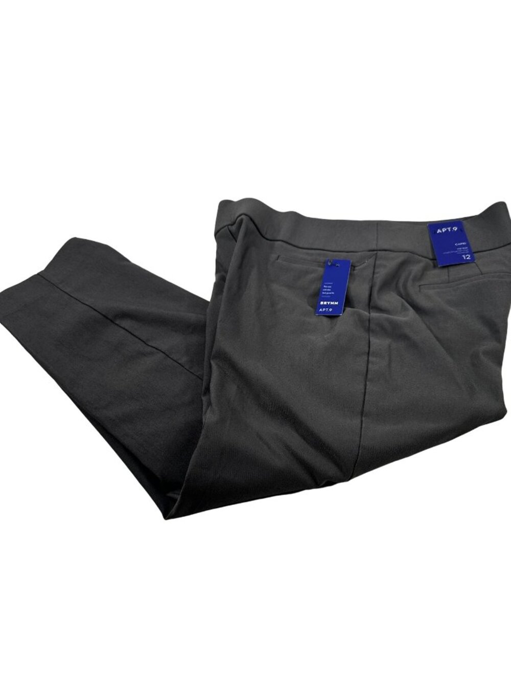 Apt 9 Women's Size 12 Capri Brynn Mid Rise Gray New With Tags